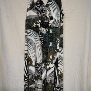 Sleeveless Maxi Dress with Beaded Detail – Size Large